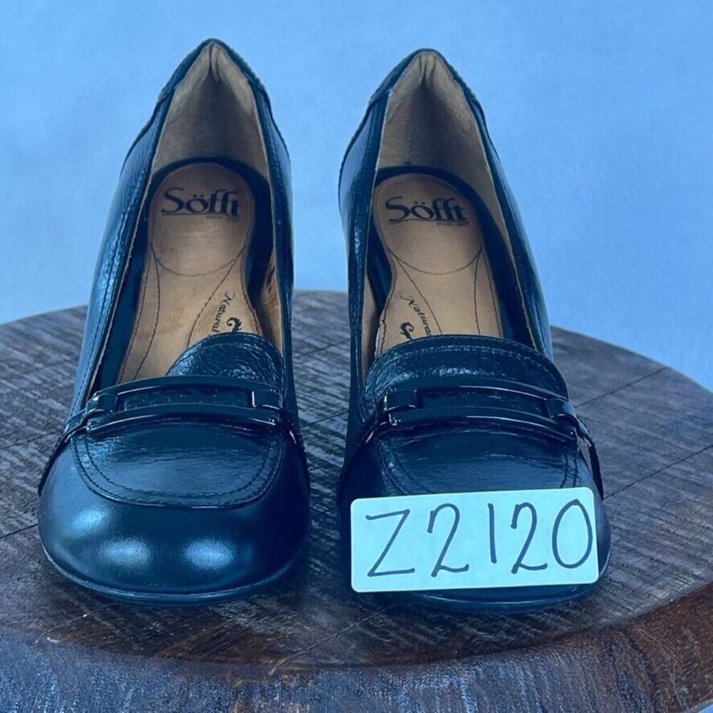 Sofft Shoes Womens 8.5 Black Leather Classic Round Toe Professional Pumps Heels - Picture 12 of 12
